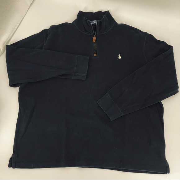 Polo Ralph Lauren QuarterZip Pullover 2XL Classic Preppy Collegiate Heritage - Picture 4 of 12